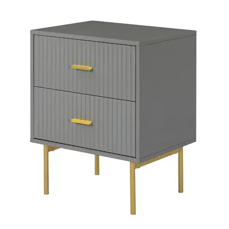 Tavolino Contemporaneo Classico con 2 Cassetti - Bianco