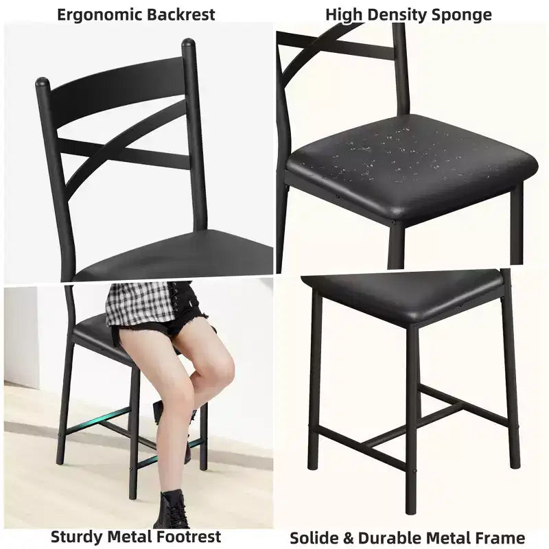 Set di sgabelli da bar, sgabelli da bar da cucina imbottiti con schienale e poggiapiedi, sgabelli da bar ad altezza bancone con cuscino spesso per isola cucina e bancone bar