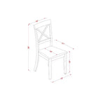 Set da pranzo piccolo - Tavolo e sedie da cucina 3 pezzi - Imbottito in lino - Design compatto