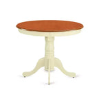 Kitchen Table Set 3 Piece - Dining Table with 2 Chairs - Buttermilk & Cherry Finish - Eclectic Design
