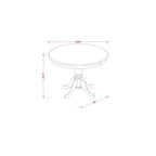 Set da Tavolo da Cucina 3 Pezzi - Tavolo da Pranzo con 2 Sedie - Finitura Buttermilk e Ciliegio - Design Eclettico