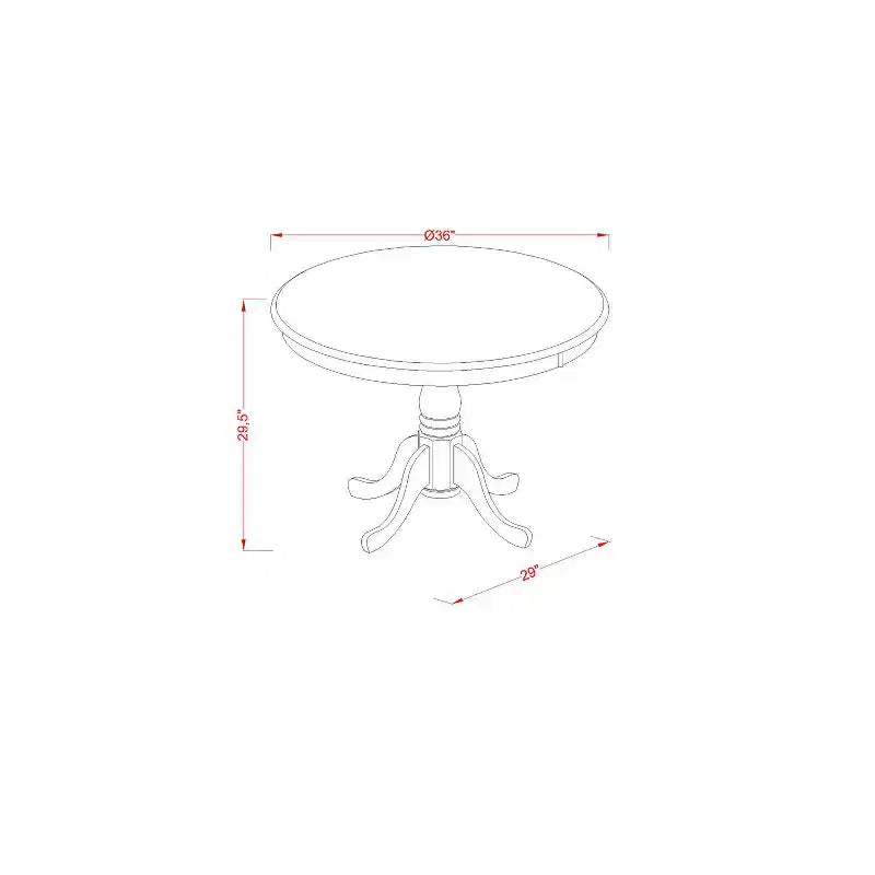 Set da Tavolo da Cucina 3 Pezzi - Tavolo da Pranzo con 2 Sedie - Finitura Buttermilk e Ciliegio - Design Eclettico