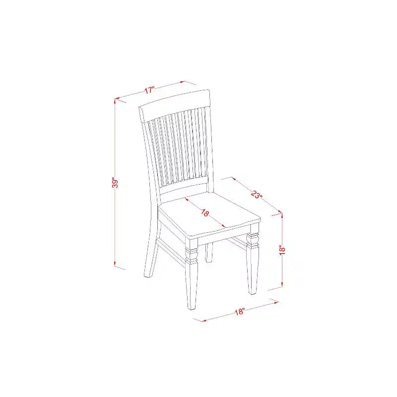 Set da Tavolo da Cucina 3 Pezzi - Tavolo da Pranzo con 2 Sedie - Finitura Buttermilk e Ciliegio - Design Eclettico