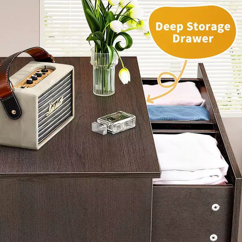 Comò Grande a 6 Cassetti per Camera da Letto e Cassettiera con Struttura Robusta in Legno, Organizer per Armadio, Marrone