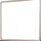 Specchiera da Comò, Bordi Arrotondati, Legno Massello Rovere Beige Naturale 37x40