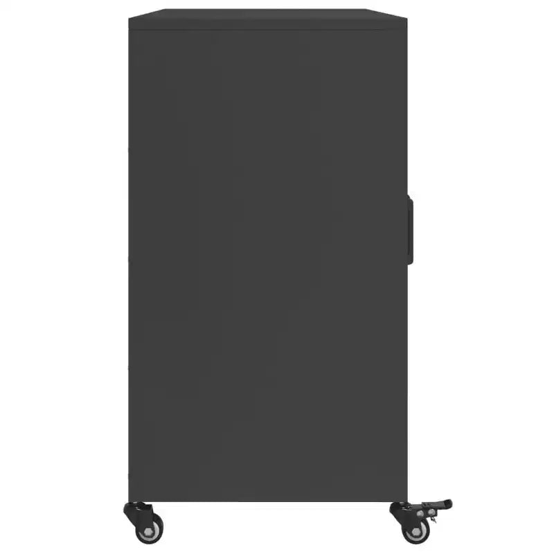 vidaXL Credenza Nera Acciaio laminato a freddo Mobile medio Rettangolare