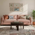 Modern Rounded Round Coffee Table (30in x 30in / 762mm x 762mm)