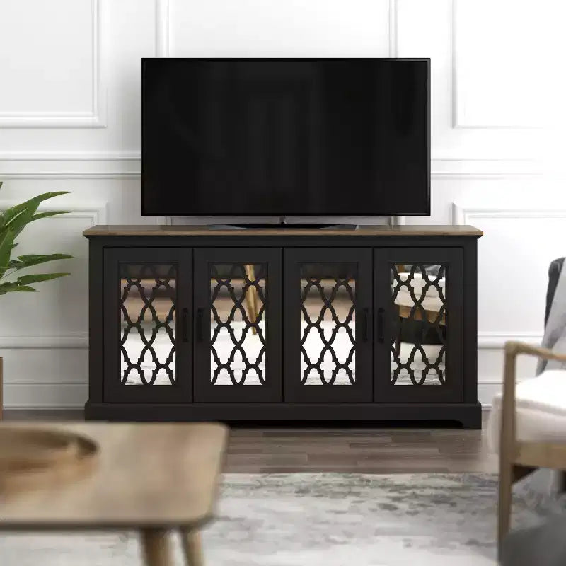 Mobile TV con ante a specchio 68,2 L 17,1 P 29,3 H