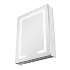 VEVOR Lighted Medicine Cabinet with Mirror,20x26in Recessed or Wall Mount,3 Color Dimmable Bathroom Medicine Cabinet with Double-Side Mirror,White