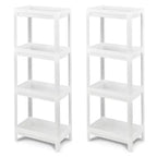 Carrello portaoggetti sottile a 4 ripiani, staccabile, per cucina