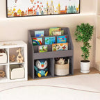 Libreria per bambini in legno Scaffale portaoggetti mobile per giocattoli organizer