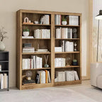 Libreria alta 180 cm, scaffale in legno a 5 ripiani, contenitore aperto, libreria moderna bianca, scaffali espositivi da terra per soggiorno