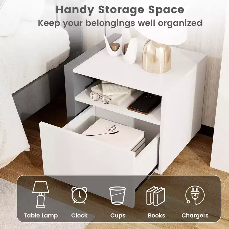 Comodini Moderni Minimalisti con Vano Aperto