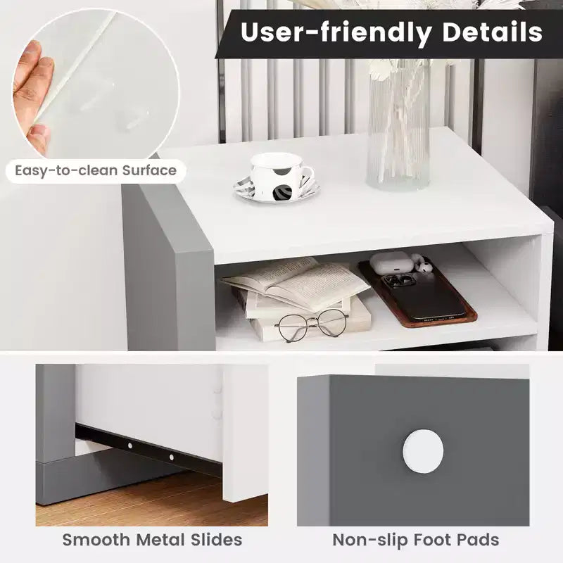 Comodini Moderni Minimalisti con Vano Aperto