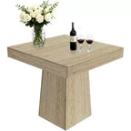 Tavolo da Pranzo Quadrato per Quattro Persone da 80 cm, Stile Moderno, Base in Legno, Adatto per Sale da Pranzo, Soggiorni e Appartamenti