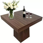 Tavolo da Pranzo Quadrato per Quattro Persone da 80 cm, Stile Moderno, Base in Legno, Adatto per Sale da Pranzo, Soggiorni e Appartamenti