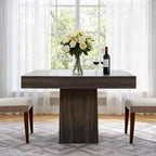 Tavolo da Pranzo Quadrato per Quattro Persone da 80 cm, Stile Moderno, Base in Legno, Adatto per Sale da Pranzo, Soggiorni e Appartamenti