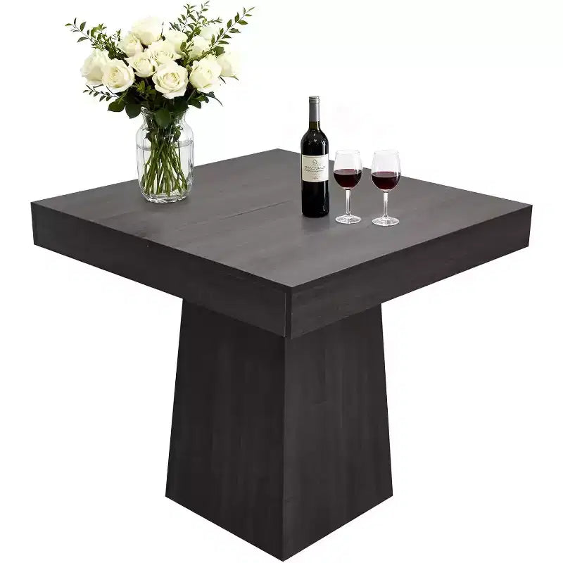 Tavolo da Pranzo Quadrato per Quattro Persone da 80 cm, Stile Moderno, Base in Legno, Adatto per Sale da Pranzo, Soggiorni e Appartamenti