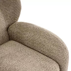 Christopher Knight Home Greer Sedia a pozzetto imbottita moderna in legno con schienale ad ali