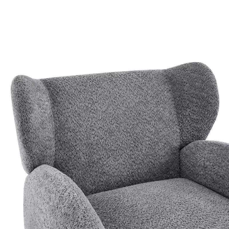 Christopher Knight Home Greer Sedia a pozzetto imbottita moderna in legno con schienale ad ali