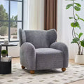 Christopher Knight Home Greer Modern Wooden Upholstered Wingback Accent Chair