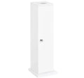 Bathroom Corner Cabinet White Finish Door Shelf Storage for Toiletries Small Bathroom Powder Room
