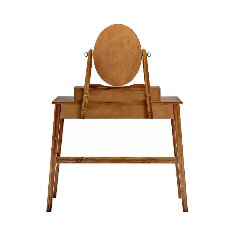 Lorna Mobile Trucco Tradizionale in Legno con Sgabello, 6 Cassetti, Specchio Regolabile - Linon: Tavolo da Toeletta, Contenitore Trucchi