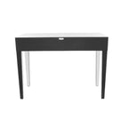 Consolle Scrivania Specchio Glam e Legno Argento