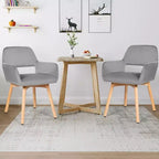 Poltrone Accent Moderne Tessuto Velluto Sedie da Tempo Libero Club Ospiti Gialle/Blu/Grigie