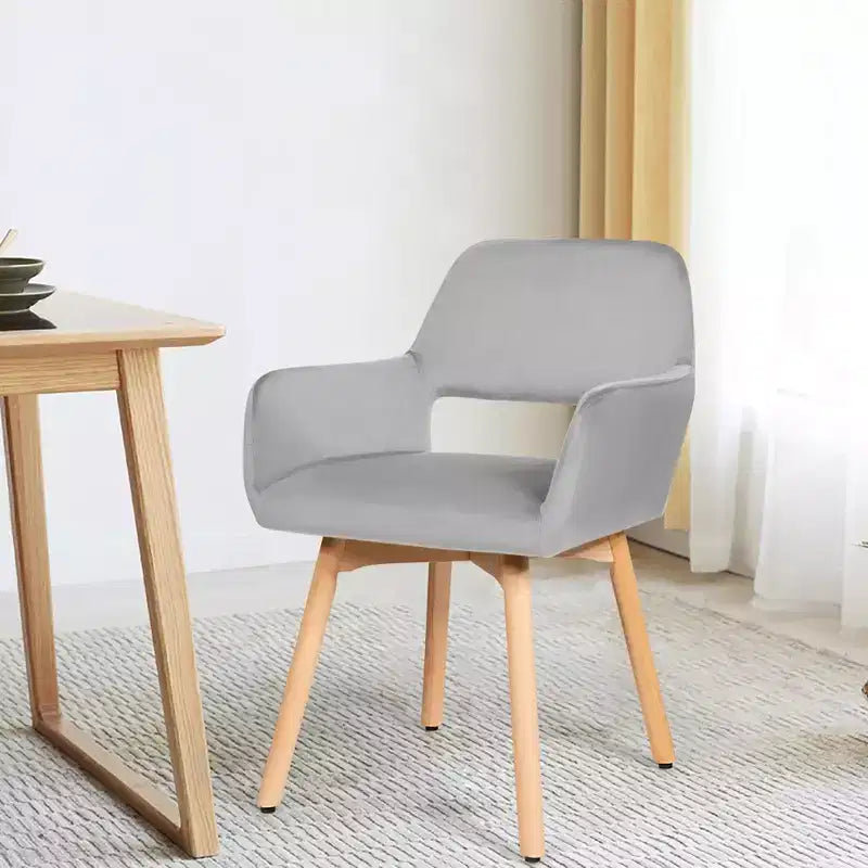 Poltrone Accent Moderne Tessuto Velluto Sedie da Tempo Libero Club Ospiti Gialle/Blu/Grigie