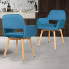 Poltrone Accent Moderne Tessuto Velluto Sedie da Tempo Libero Club Ospiti Gialle/Blu/Grigie