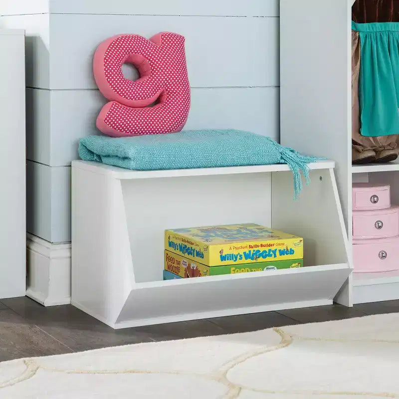 Organizzatore di giocattoli angolare KidSpace, bianco