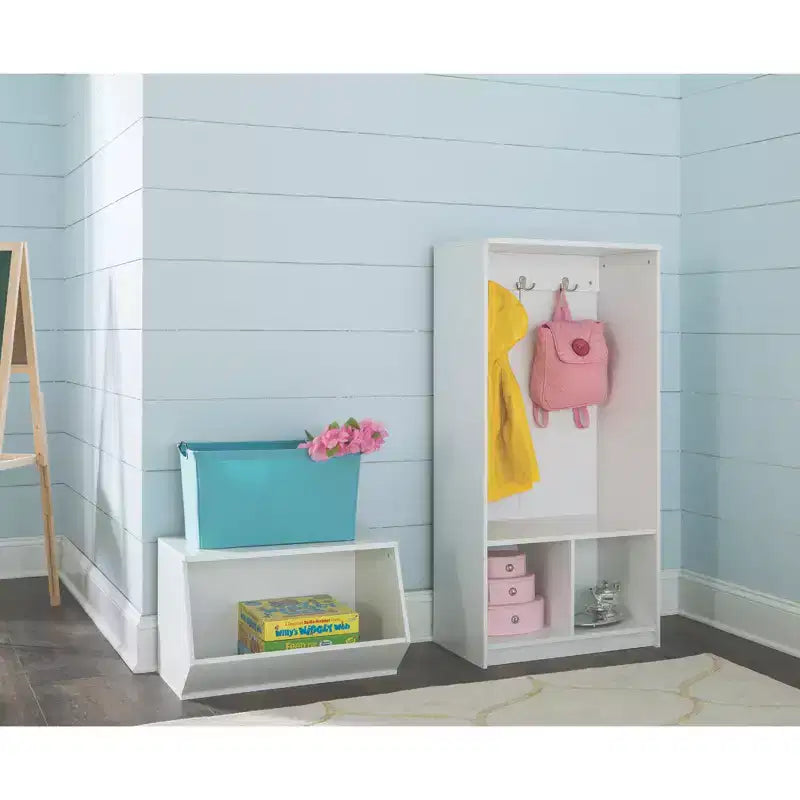 Organizzatore di giocattoli angolare KidSpace, bianco